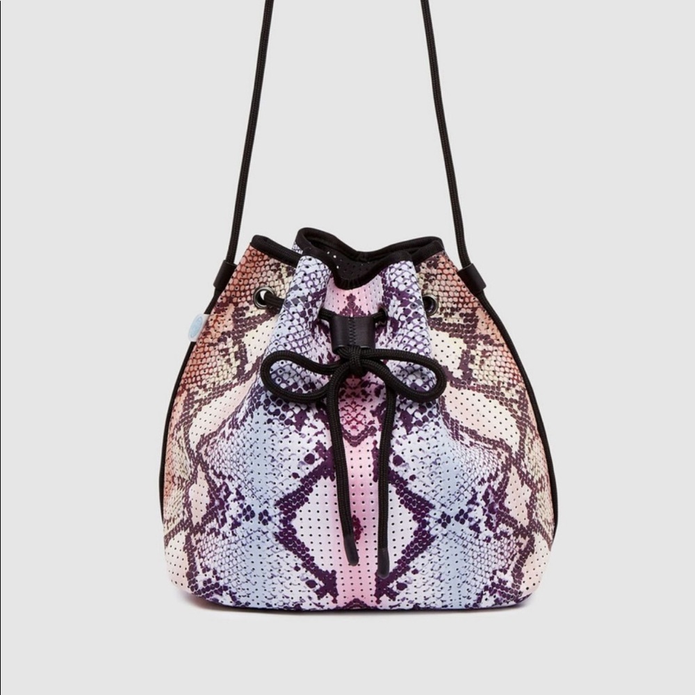 Chuchka Shyla Snakeskin Neoprene Bucket Bag